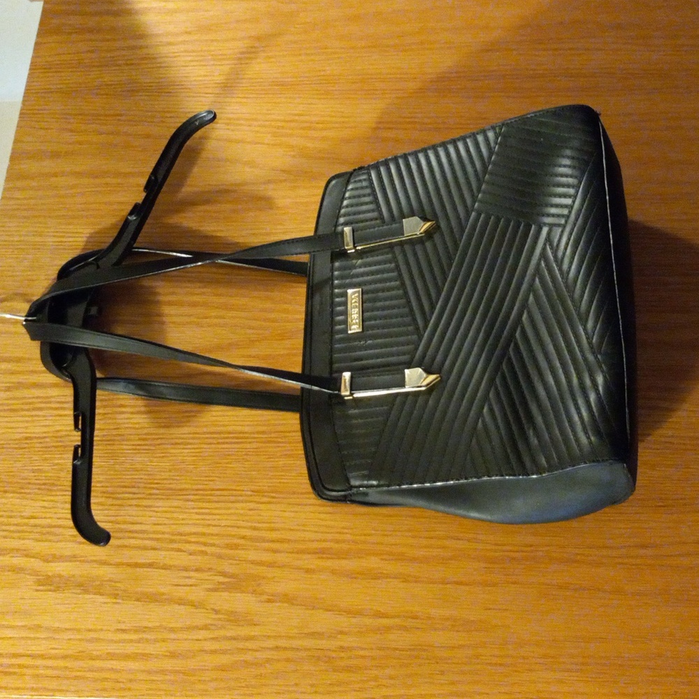 Womens esbeda handbag large black purse . See pics of front defects